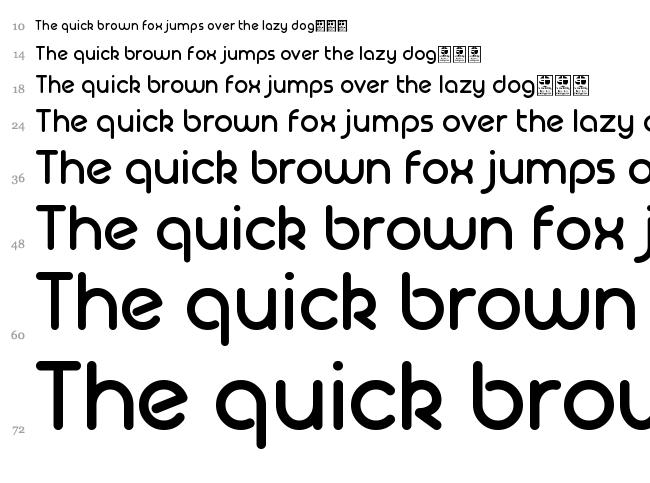 Geoma font waterfall